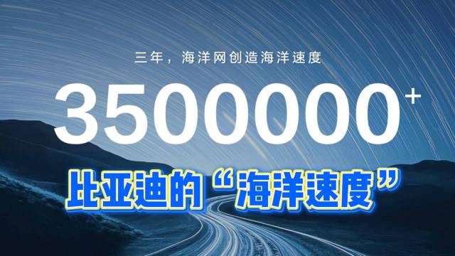 3年，350万，比亚迪的“海洋速度”