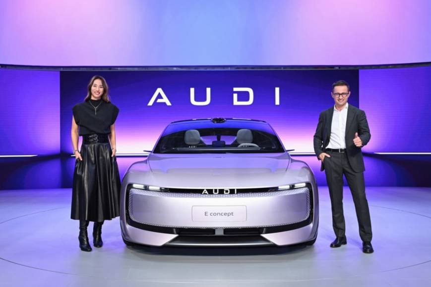 奧迪新品牌AUDI攜首款AUDI E概念車亮相廣州車展