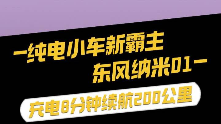 纯电小车新霸主？东风纳米01