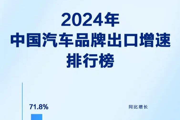 比亞迪2024年汽車出口增速位列中國汽車品牌第一