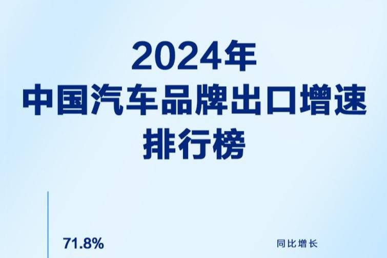 比亞迪2024年汽車出口增速位列中國汽車品牌第一