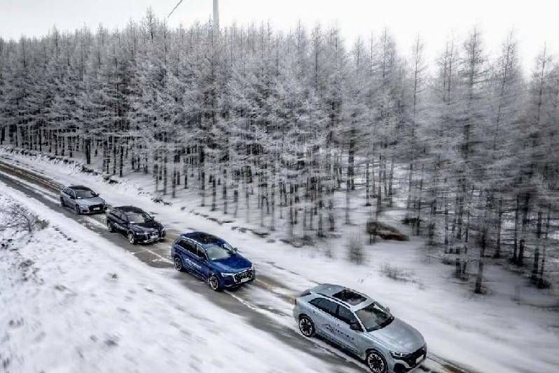 漠河至黑河冰雪路，一汽奧迪車型的綜合性能考驗