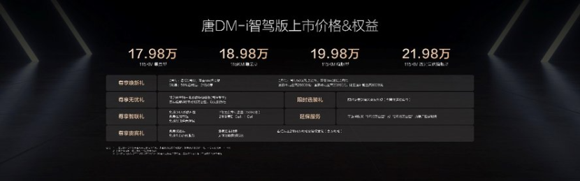 开创中大型SUV全民智驾 唐DM-i智驾版售价17.98万起