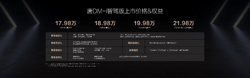 唐DM-i智驾版上市售价17.98万元起