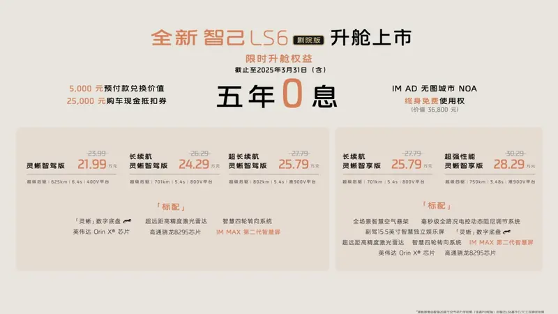 全新智己LS6剧院版上市，满配SUV开启智能豪华新时代