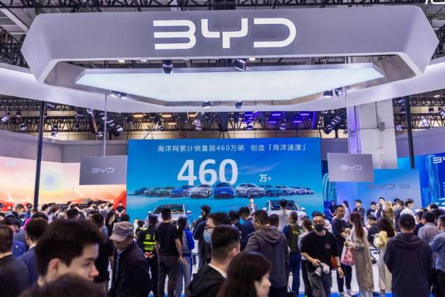 比亞迪海獅 05EV 閃耀 2025 濟南國際車展?