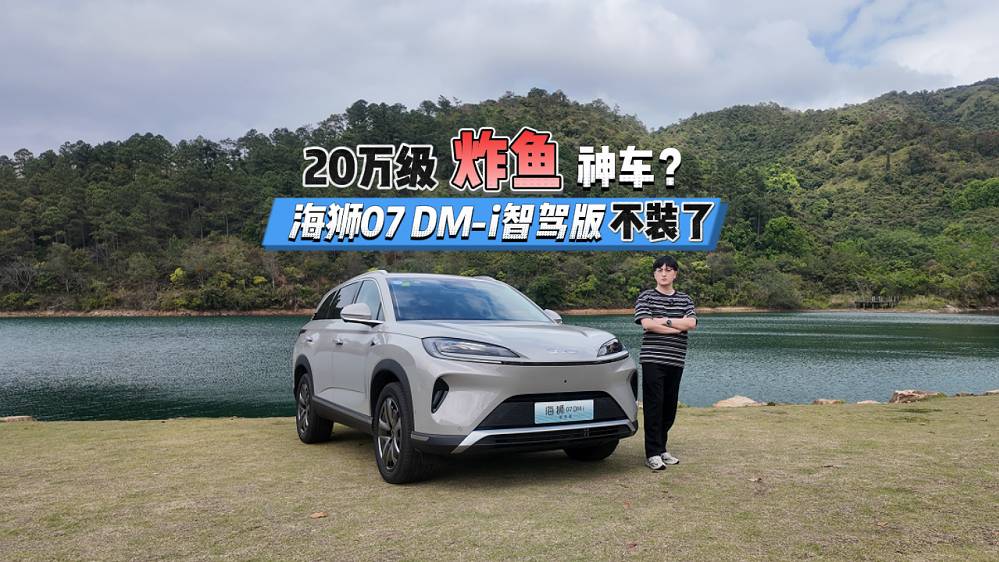 比亚迪“满级选手”，海狮07DM-i智驾版这价格我服！