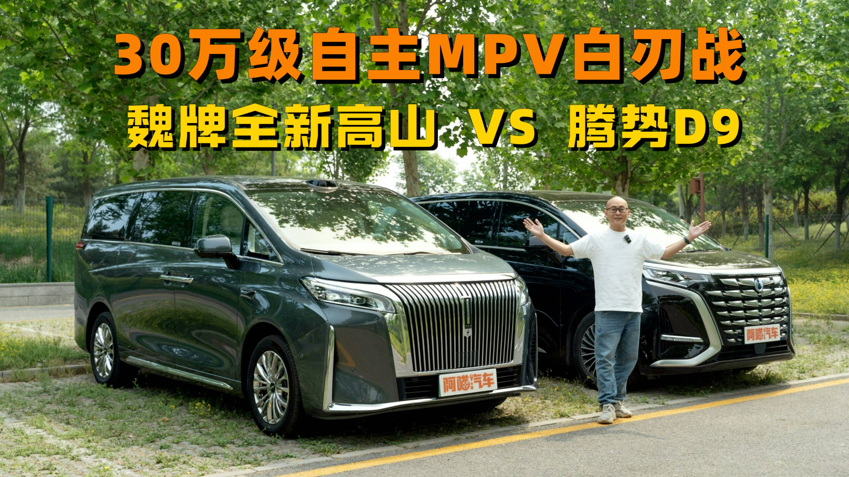 30万级自主MPV白刃战!魏牌全新高山对比腾势D9?