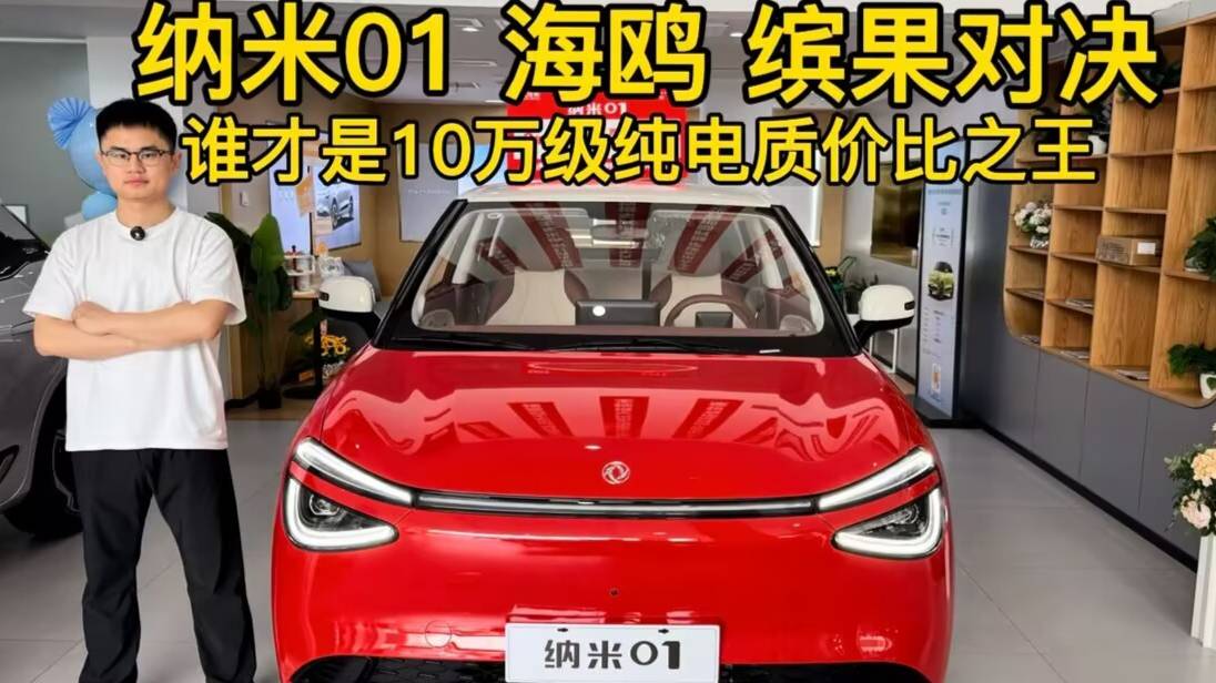 纳米01、海鸥、缤果对决，谁才是10万级纯电质价比之王？