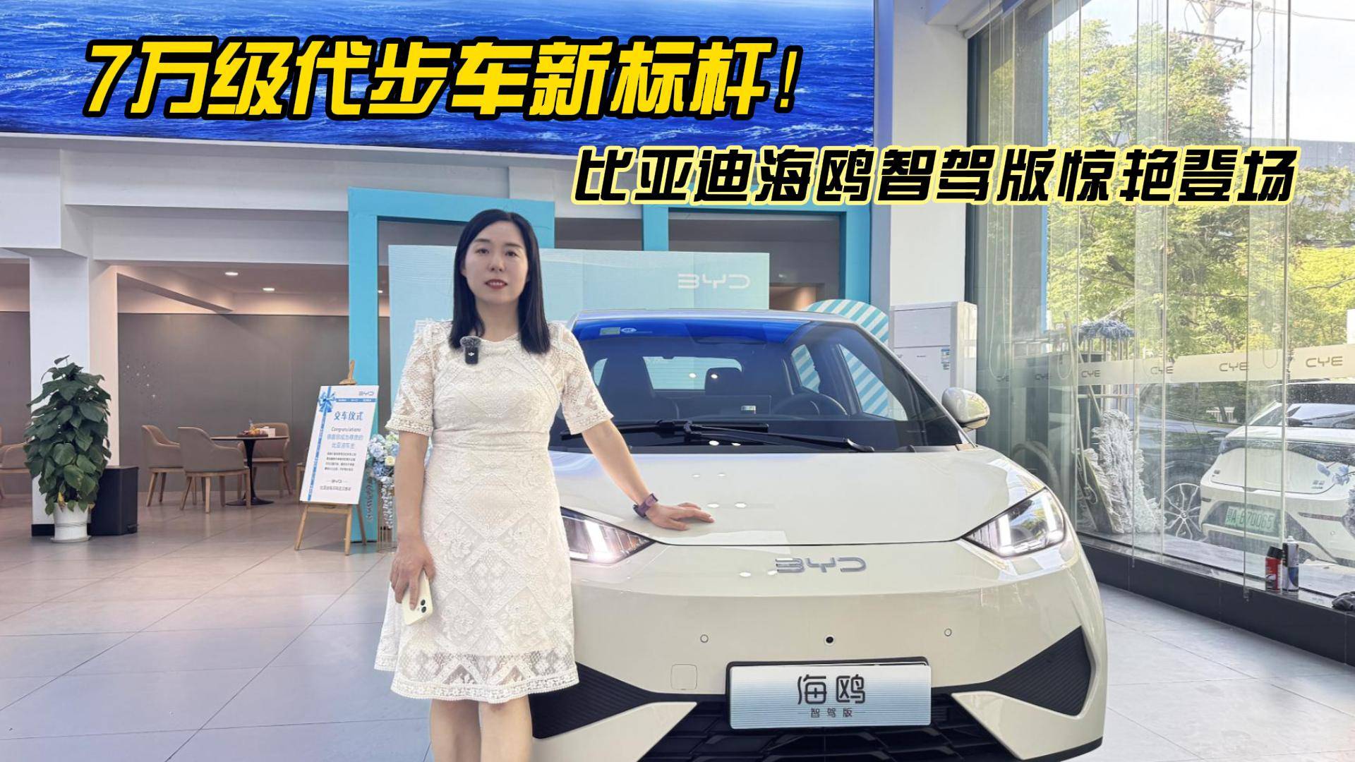 一周一充的比亚迪海鸥智驾版，香麻了！7万代步小车续航