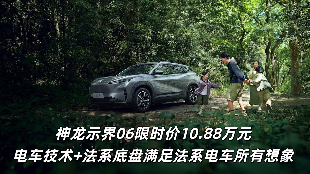 神龍示界06限時價10.88萬元，滿足法系電車所有想象