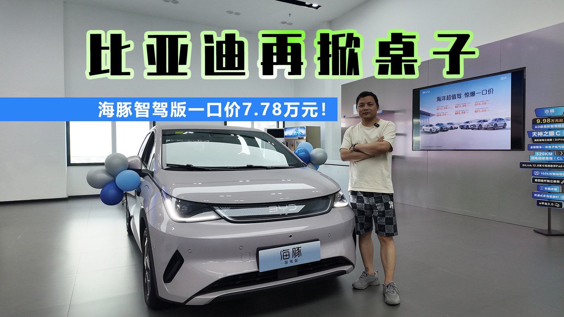 比亞迪再次掀桌子 海豚智駕版一口價7.78萬元！