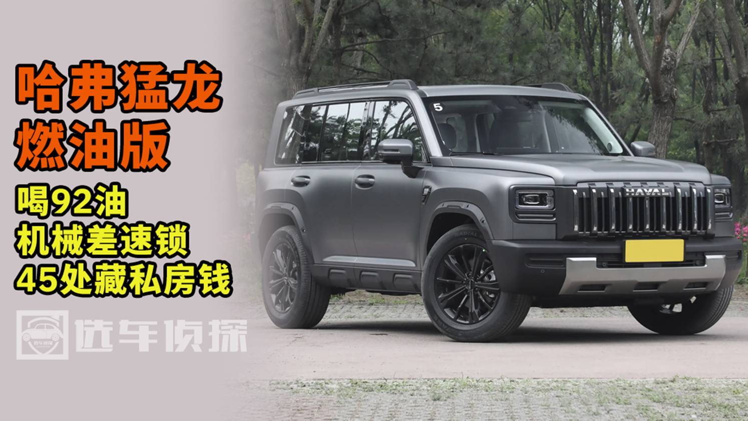 哈弗猛龍燃油版怎么樣 喝92油 機械差速鎖 45處可藏私房錢