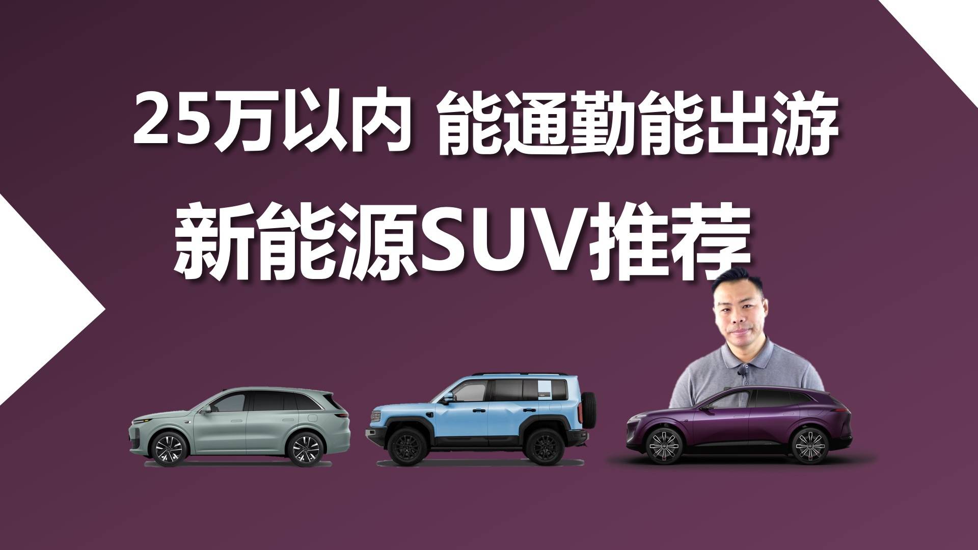 25万以内，能通勤能出游，新能源SUV推荐