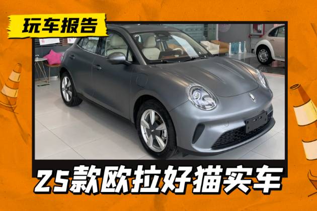 外观小刀微调，换悬浮大屏+新方向盘，25款欧拉好猫实车到店