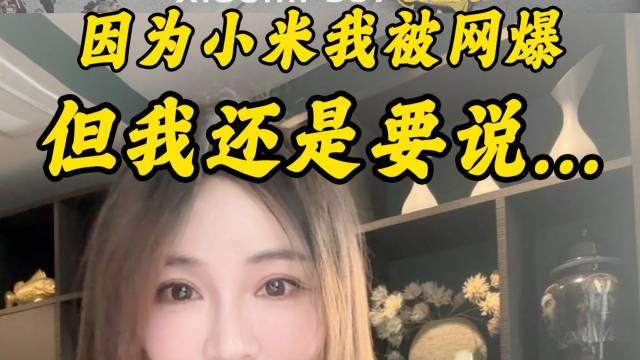 因为小米，我被网暴了，但我还是要说...