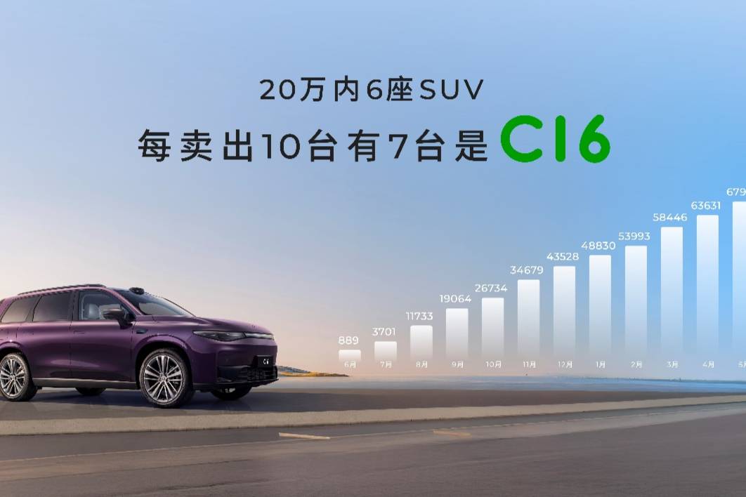 2026款零跑C16推出全新5座版，起步價僅15.18萬元