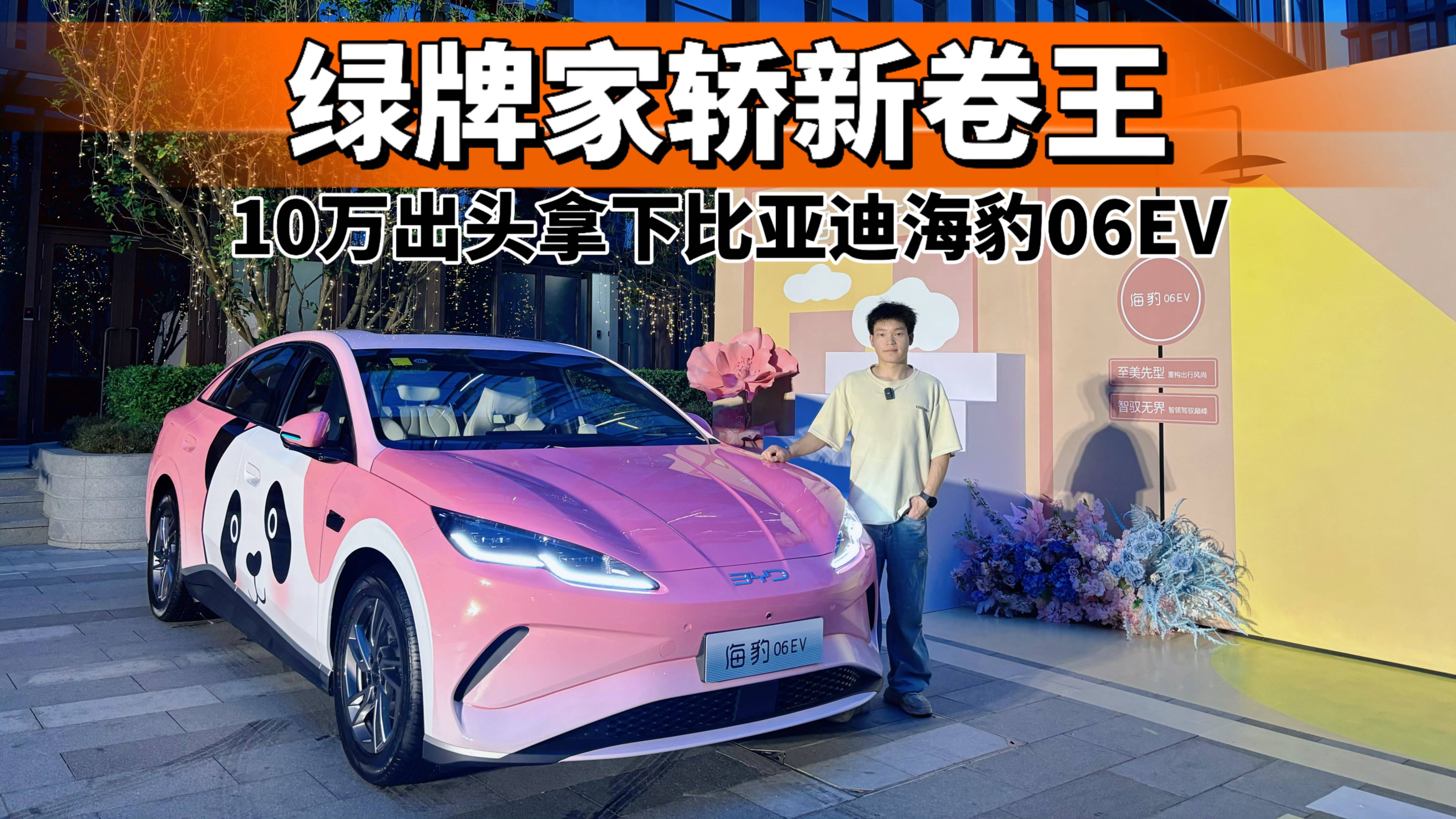 綠牌家轎新卷王，10萬拿下海豹06EV