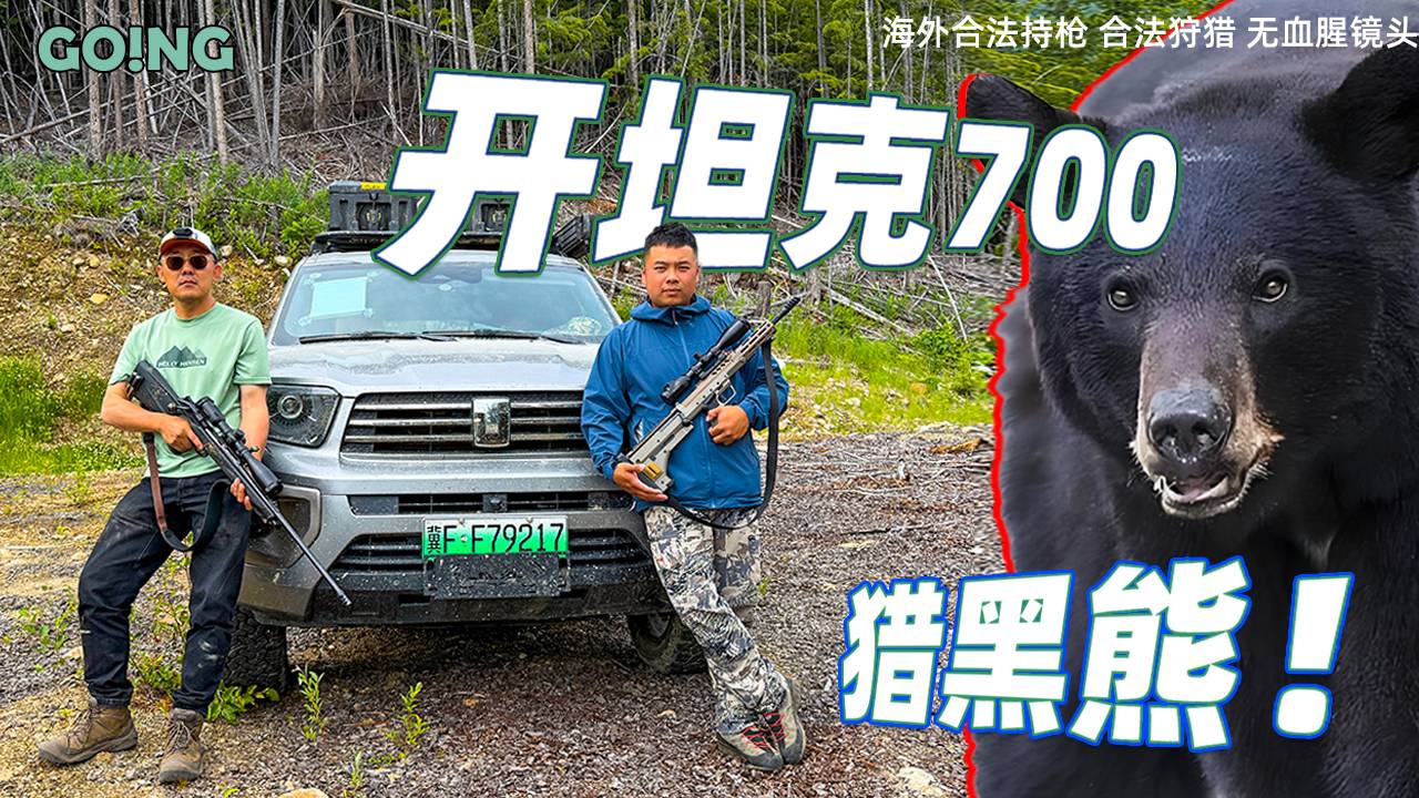 坦克700+布雷泽R8 加拿大打猎硬刚黑熊