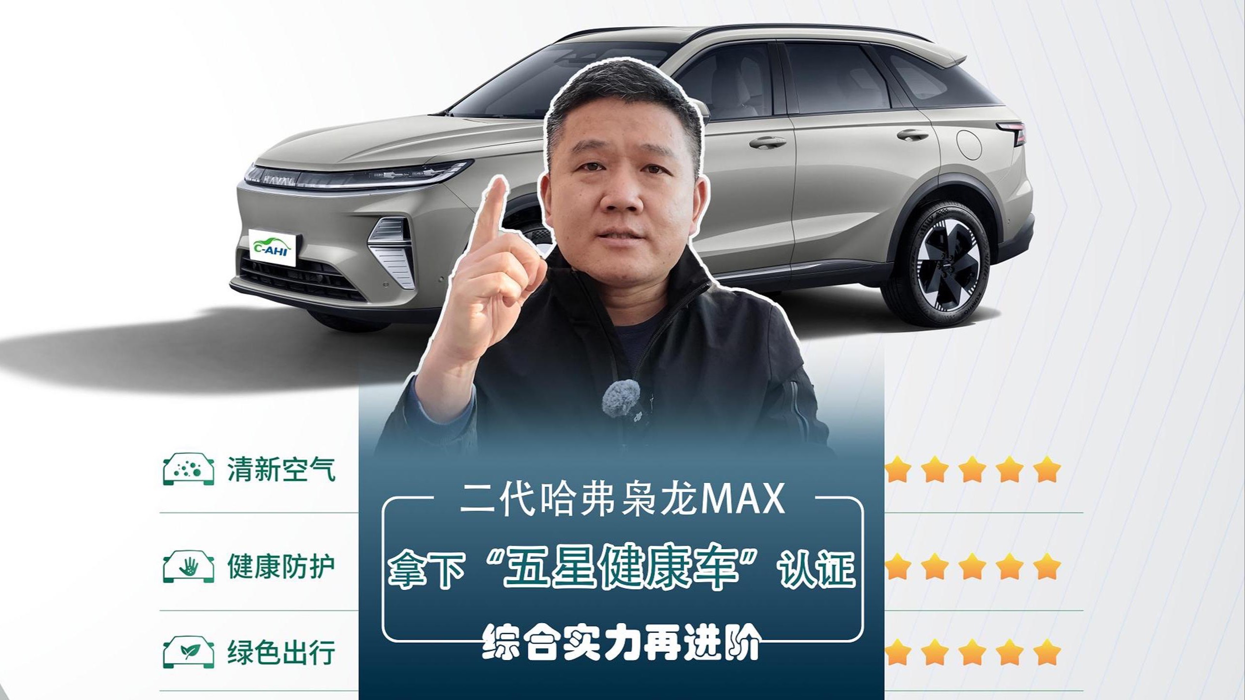 二代哈弗枭龙MAX拿下“五星健康车”认证
