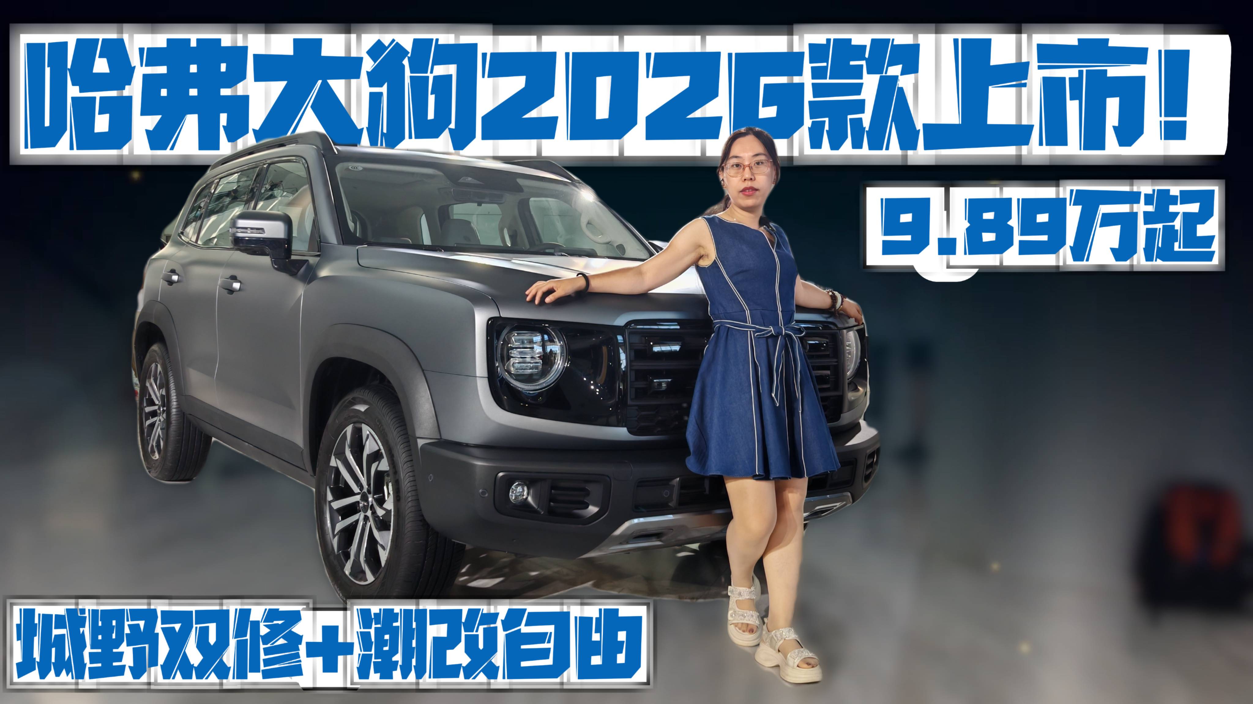 9.89萬起，城野雙修+潮改自由，哈弗大狗2026款上市！