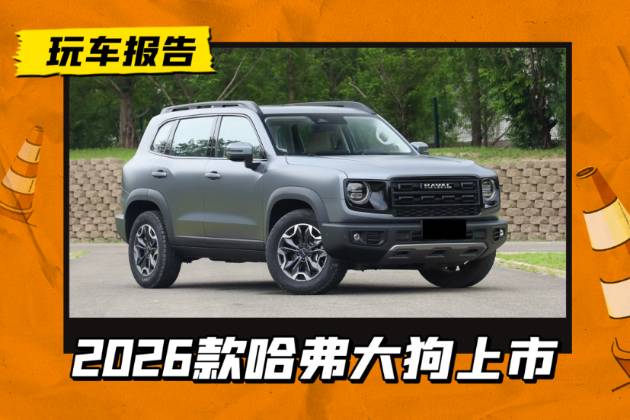 2026款哈弗大狗正式上市，新前臉/懸浮中控屏/懷檔