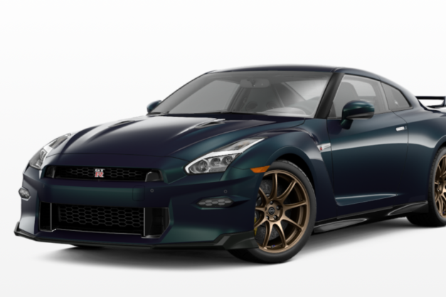 Nissan announces the GTR T-Spec for the Bangkok Motor Show, featuring exclusive Midnight Purple and Millennium Jade colors, gold Rays wheels, a Mori Green interior with premium materials, and T-Spec branding, honoring the R33 and R34 models.