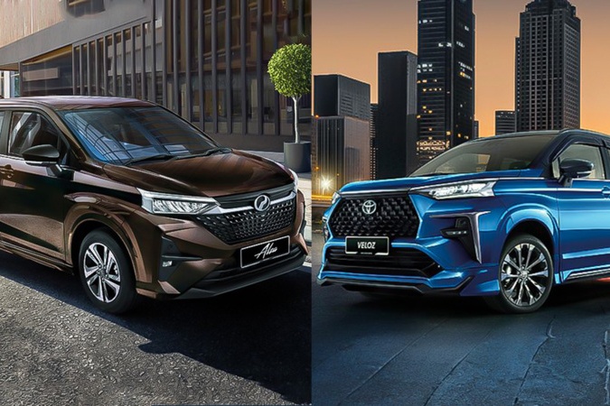 The 2022 Perodua Alza and 2022 Toyota Veloz share the same platform and power system, produced at the Perodua Rawang factory. Despite similarities, the Veloz costs RM 20,000 more than the top-spec Alza, prompting questions on whether buyers opt for Toyota's badge or other features. Differences include distinct front and rear bumper designs, with notable variations in grille guards and fog lamp garnishes.