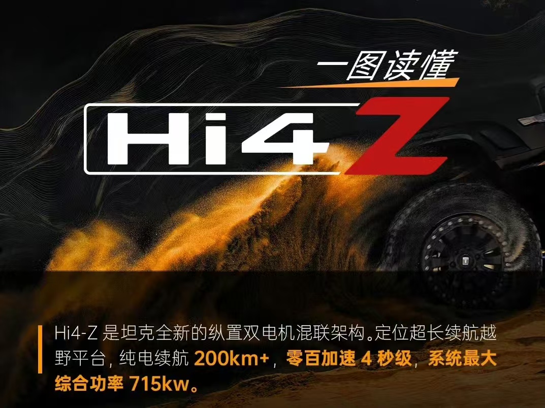 4秒级加速200km纯电续航 长城Hi4-Z值得越野粉等吗？