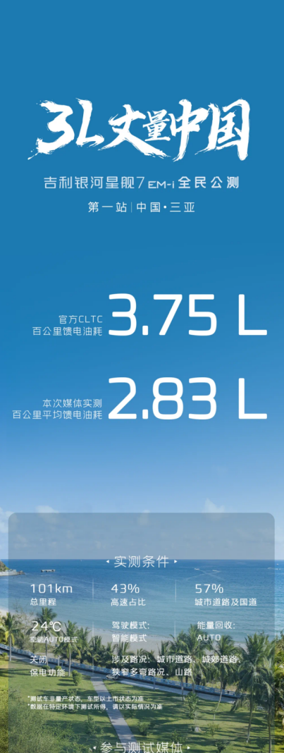 百公里20元？星舰7实测油耗2.83L，或将彻底颠覆插混市场