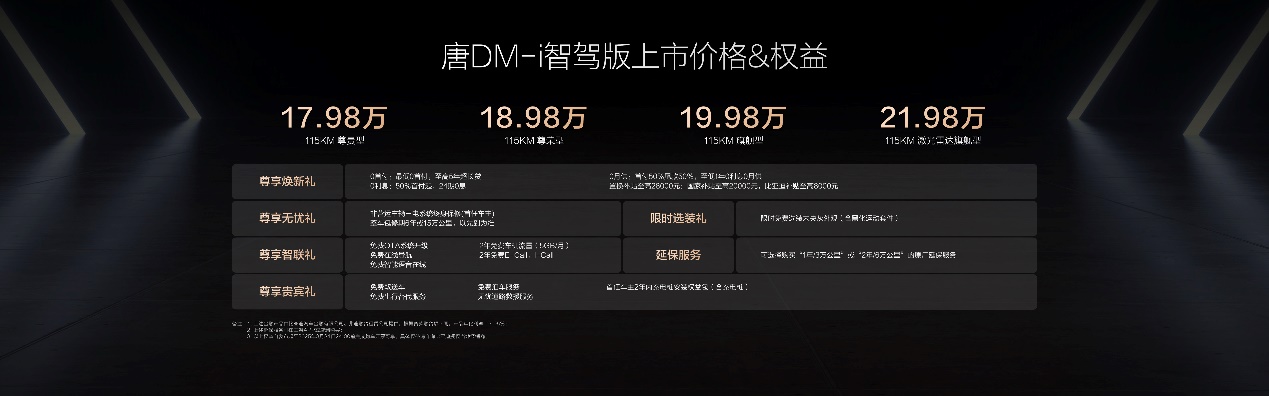 唐DM-i智驾版带来三大进化售价17.98万～21.98万元