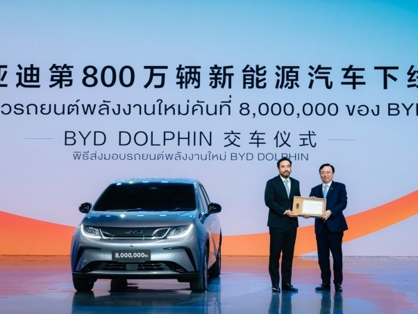 BYD รถยนต์ไฟฟ้าคันที่ 8,000,000 พร้อมส่งมอบในไทย สร้างโมเดลใหม่ของรถยนต์จีนเข่าสู่ตลาดต่างชาติ!