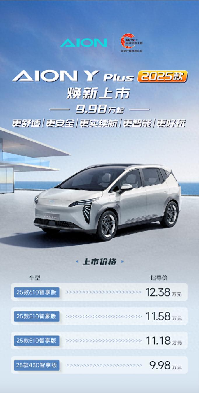 2025款AION Y Plus焕新上市