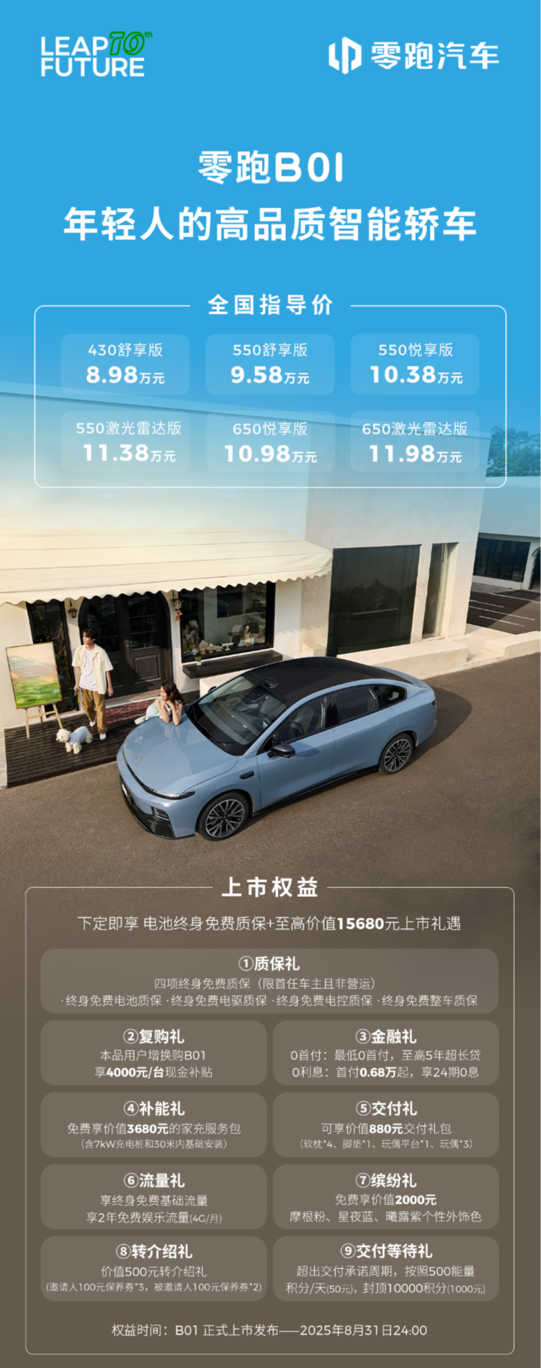 8.98万起的“六边形战士”，零跑B01给年轻人的不焦虑答卷